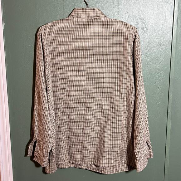 Teddi Embroidered Leaf Button Down Shirt Size L Fall Autumn - Picture 6 of 6